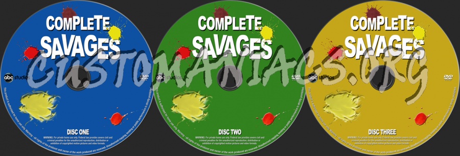 Complete Savages dvd label