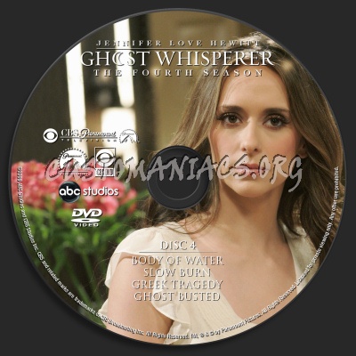 Ghost Whisperer Season 4 dvd label