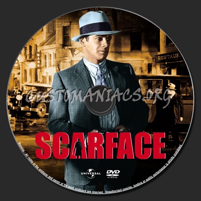 Scarface (1932) dvd label