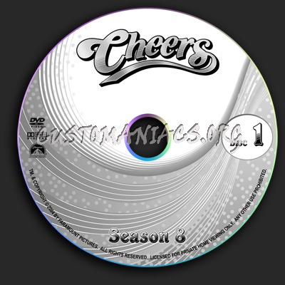Cheers - Season 8 dvd label