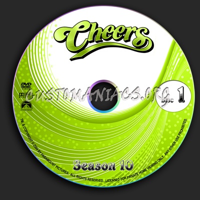 Cheers - Season 10 dvd label
