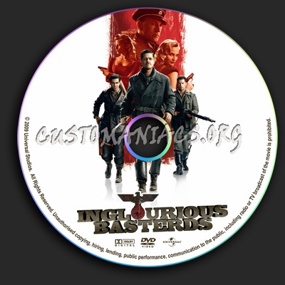 Inglourious Basterds dvd label