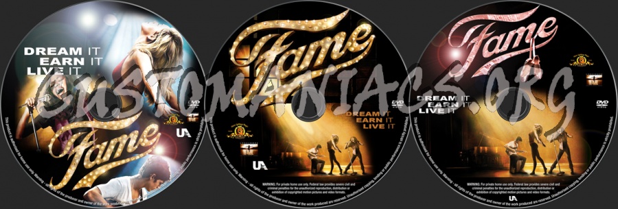 Fame 2009 dvd label