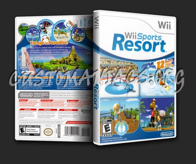 Wii Sports Resort dvd cover