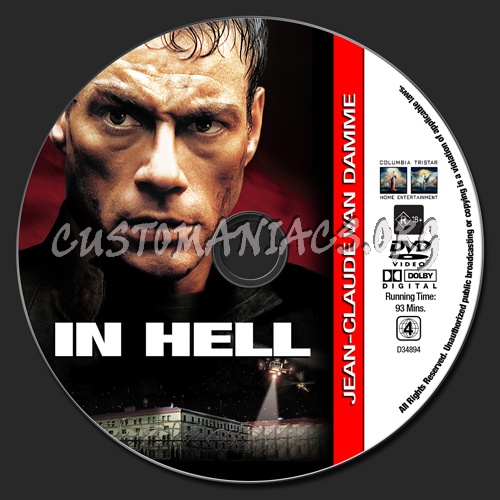 Van Damme Collection - In Hell dvd label