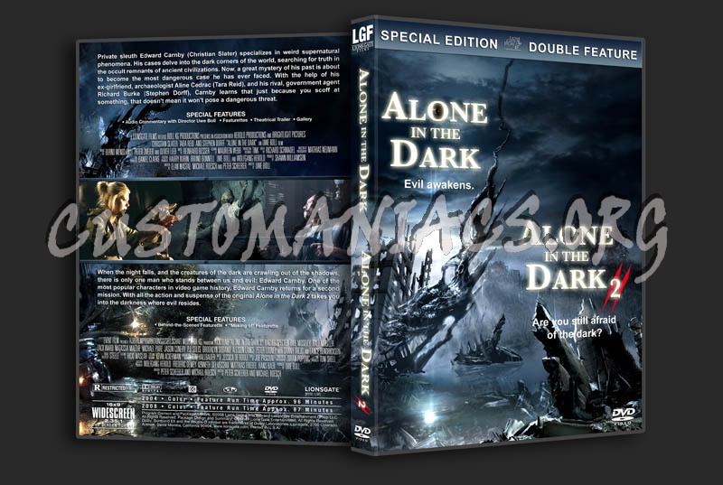 Alone in the Dark/Alone in the Dark 2 Double Feature dvd cover