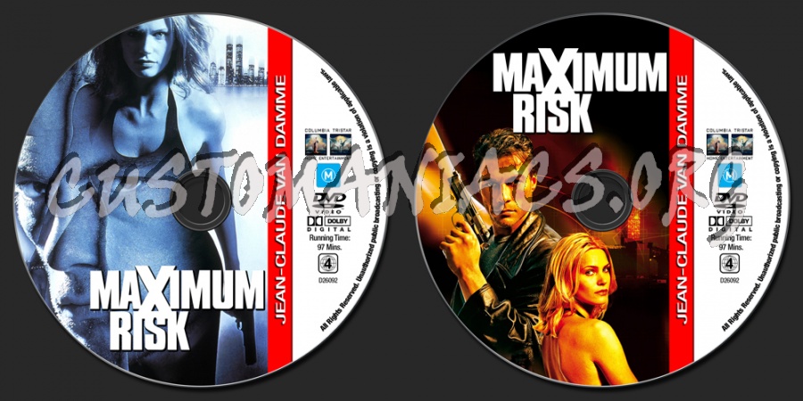 Van Damme Collection - Maximum Risk dvd label