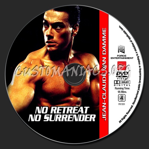 Van Damme Collection - No Retreat No Surrender dvd label