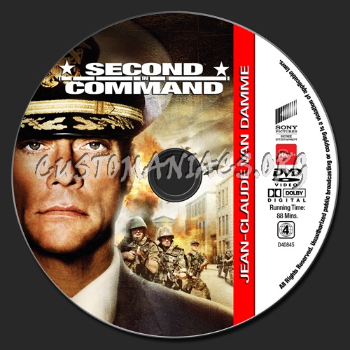 Van Damme Collection - Second In Command dvd label