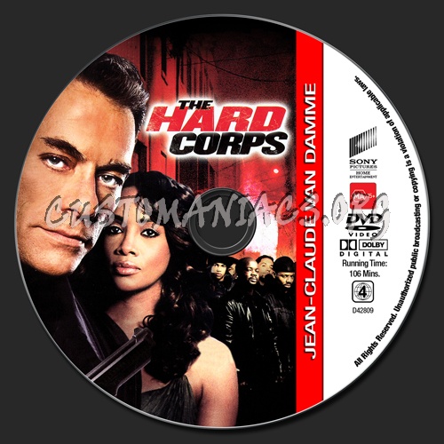 Van Damme Collection - The Hard Corps dvd label