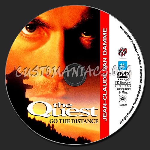 Van Damme Collection - The Quest dvd label