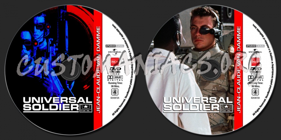 Van Damme Collection - Universal Soldier dvd label