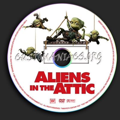 Aliens In The Attic dvd label