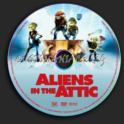 Aliens In The Attic dvd label