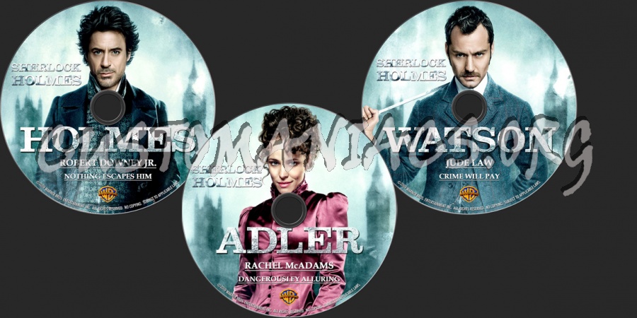 Sherlock Holmes dvd label