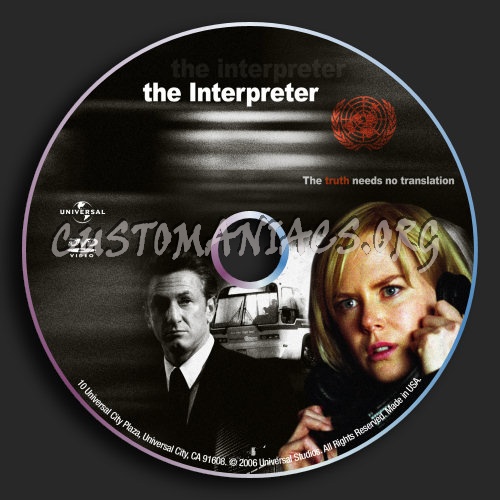The Interpreter dvd label