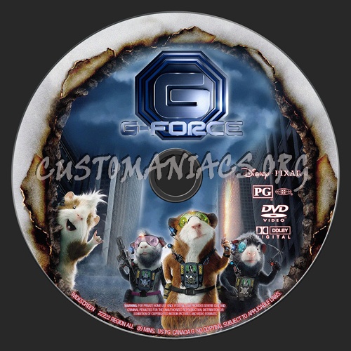 G-force dvd label