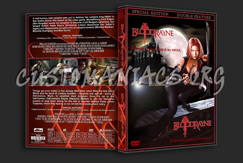BloodRayne / BloodRayne 2 Double Feature dvd cover