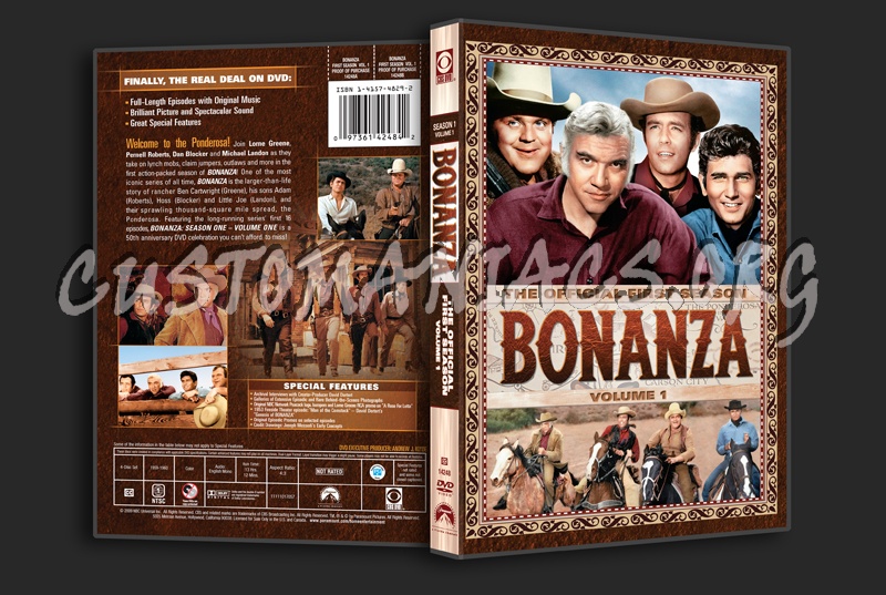 Bonanza Season 1 Volume 1 dvd cover