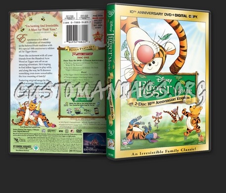 The Tigger Movie 10th Anniversary dvd cover