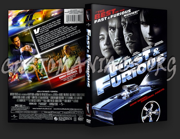 Fast & Furious dvd cover