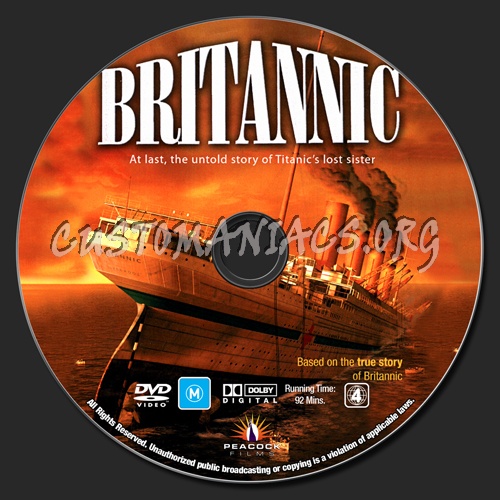 Britannic dvd label