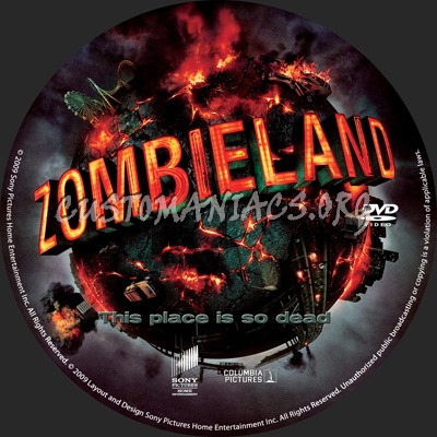 Zombieland dvd label