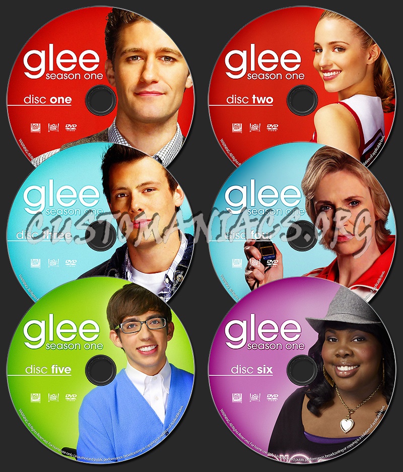 GLEE - Season 1 dvd label