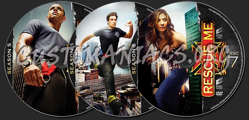 RESCUE ME - Season 5 dvd label