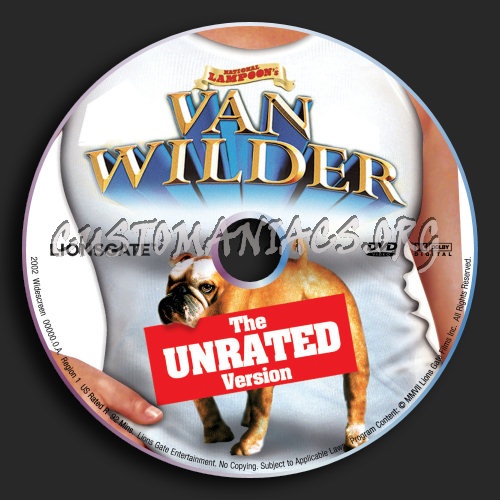 Van Wilder 2002 & Unrated dvd label