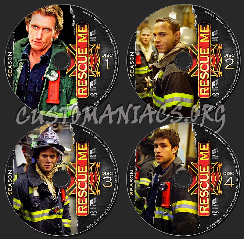 RESCUE ME - Season 1 dvd label