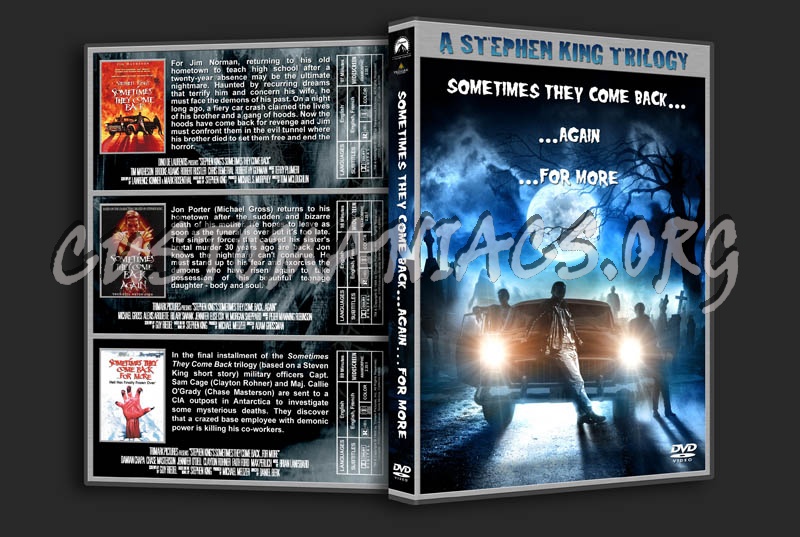 Sometimes They Come Back...Again...For More Triple Feature dvd cover