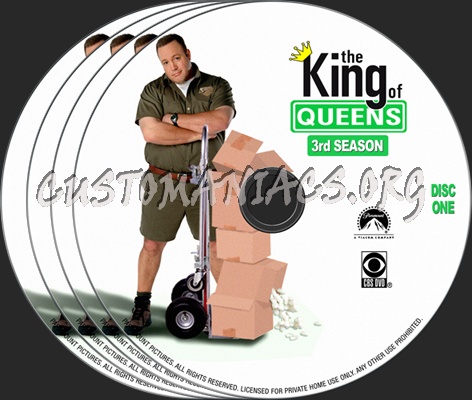 The King of Queens SEASON 3 dvd label
