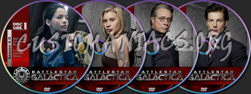Battlestar Galactica Season 4.0 dvd label