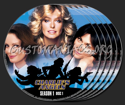 Charlie's Angels Season 1 dvd label