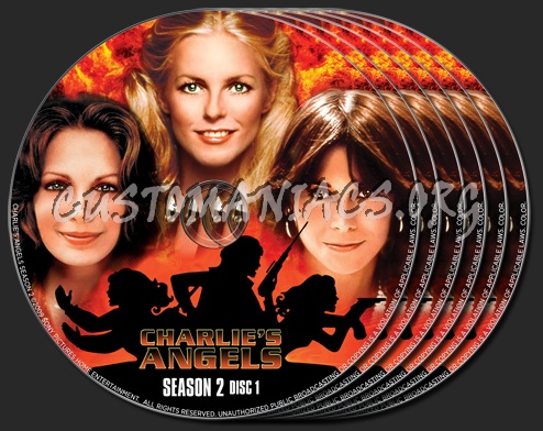 Charlie's Angels Season 2 dvd label