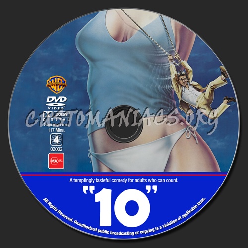 "10" dvd label