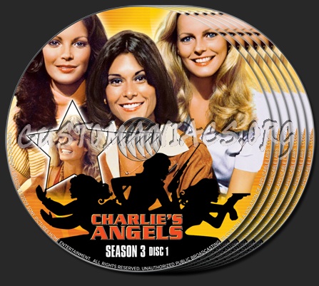 Charlie's Angels Season 3 dvd label