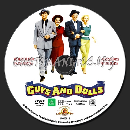 Guys & Dolls dvd label