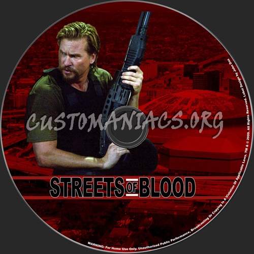 Streets of Blood dvd label