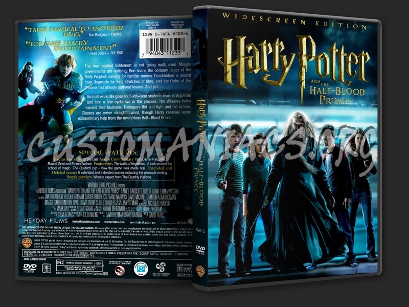 Harry Potter and the Half Blood Prince dvd cover