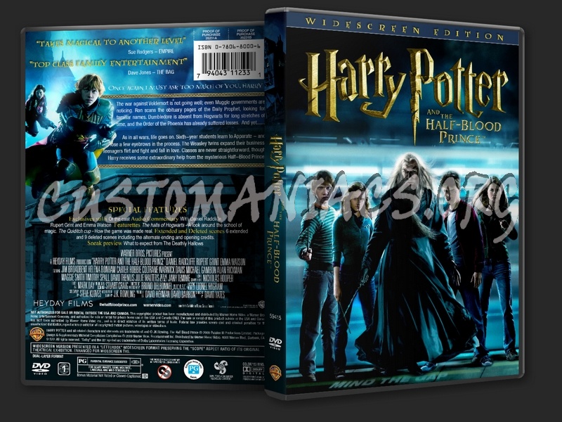 Harry Potter and the Half Blood Prince dvd cover