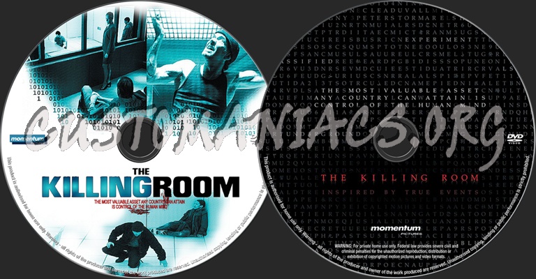 The Killing Room dvd label