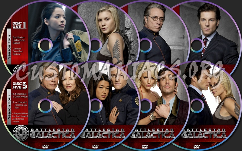 Battlestar Galactica Season Four dvd label