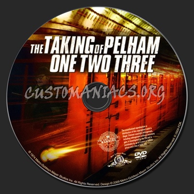 The Taking of Pelham One Two Three ( 1974 ) dvd label