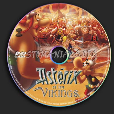 Asterix and the Vikings dvd label