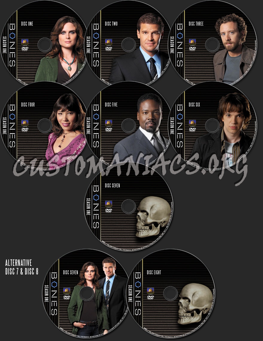 Bones - TV Collection Season One dvd label