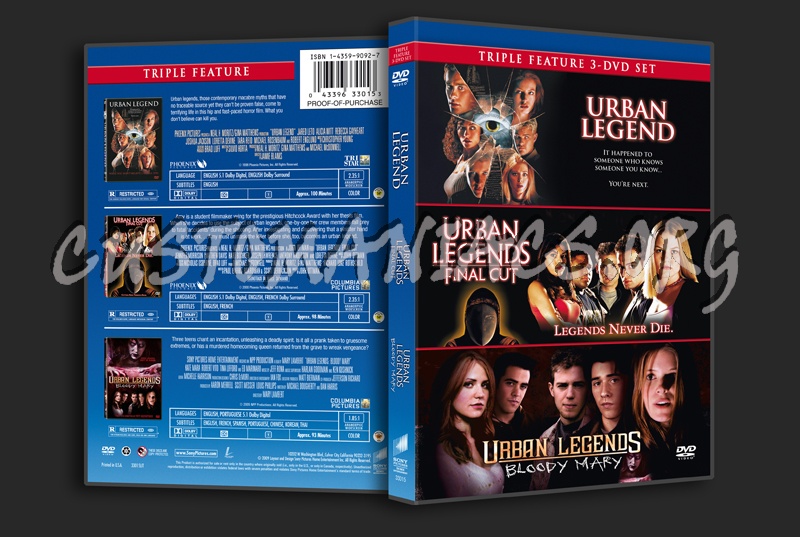 Urban Legend Trilogy dvd cover