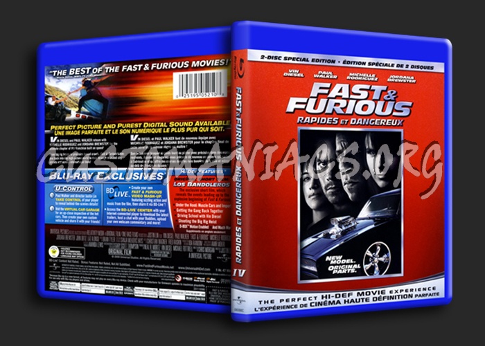 Fast & Furious blu-ray cover