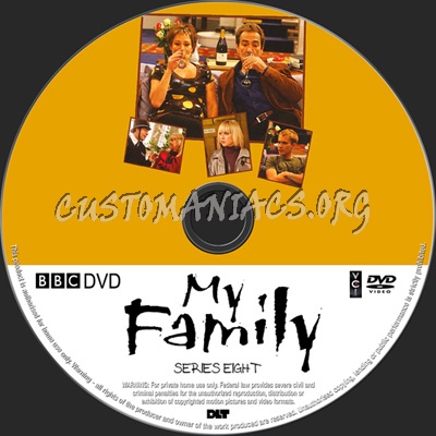 My Family Series 8 dvd label